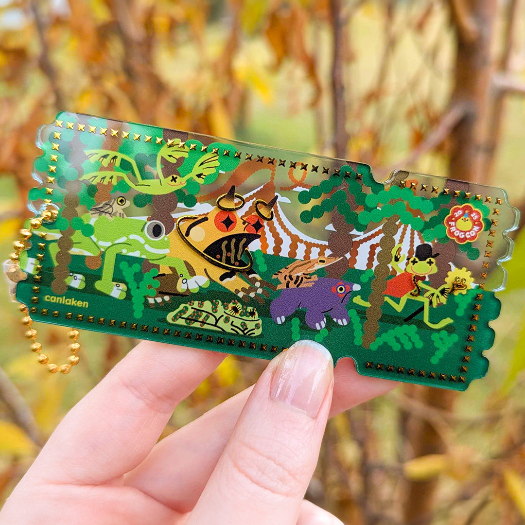 Circus parade acrylic ticket by Canlaken