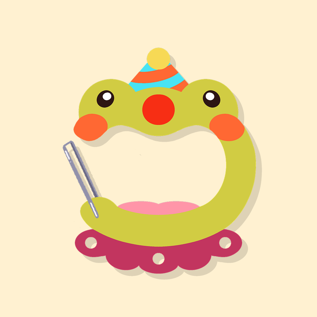 Clown frog carabiner