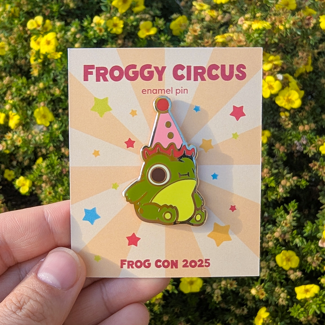 Clown frog pin by chetom