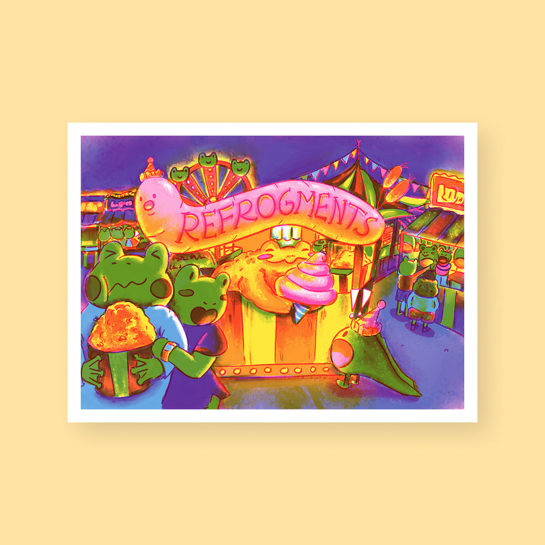 Refrogments riso print by oppipopopi