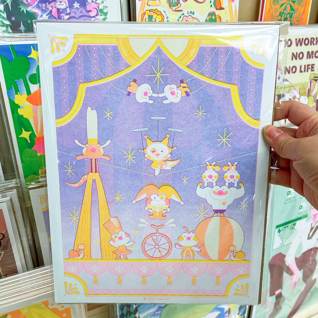 Reach Your Fool Potential riso print by oddlybuddy