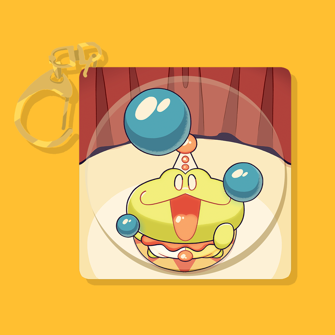 Frog Con 2025 spinning CD charm by grind3H