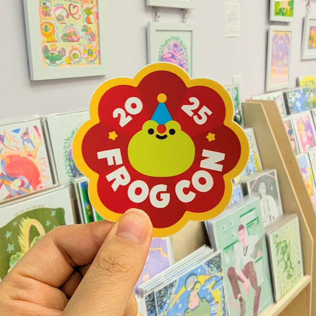 Frog Con 2025 logo sticker