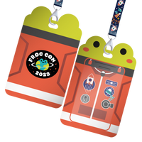 Frog Con 2023 ID pass & lanyard by infinileaf
