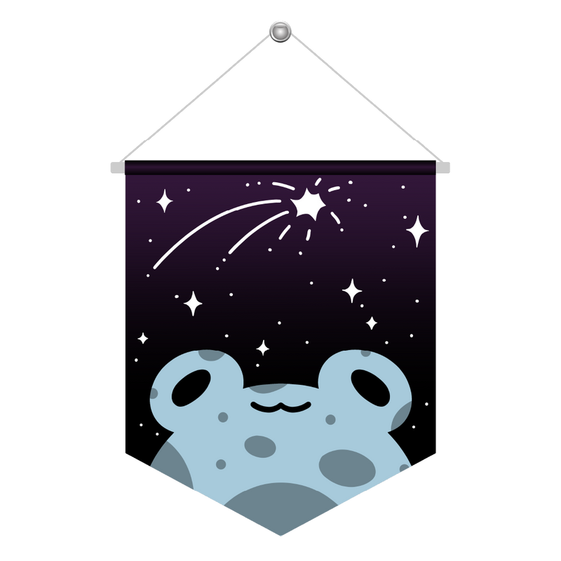 Froggy Moon pin banner by AcceberArt