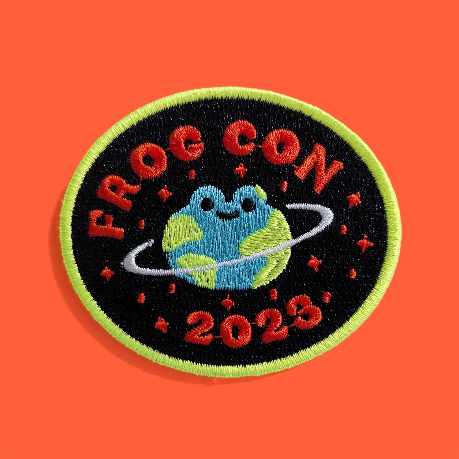 Frog Con 2023 embroidered patches
