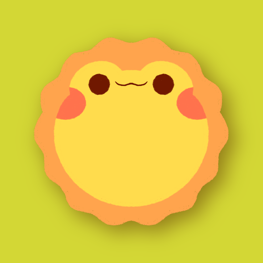 Sunny Froggie fuzzy patch by PeachieKei