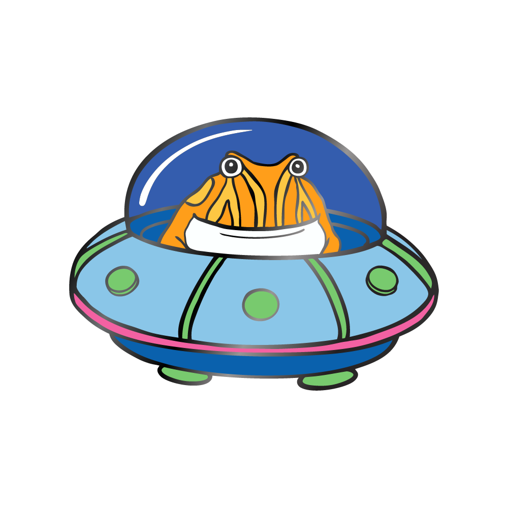 Pacman UFO pin by Tibby Bean