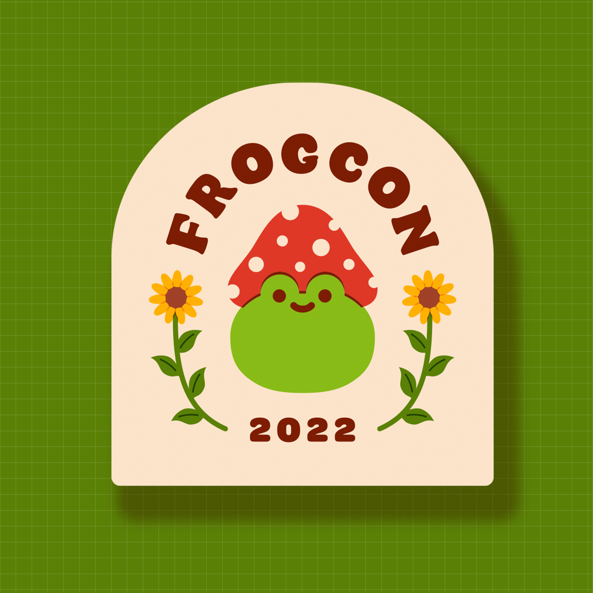 Frog Con 2022 logo sticker